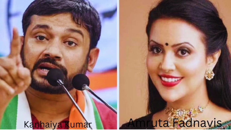 Kanhaiya Kumar and Amruta Fadnavis
