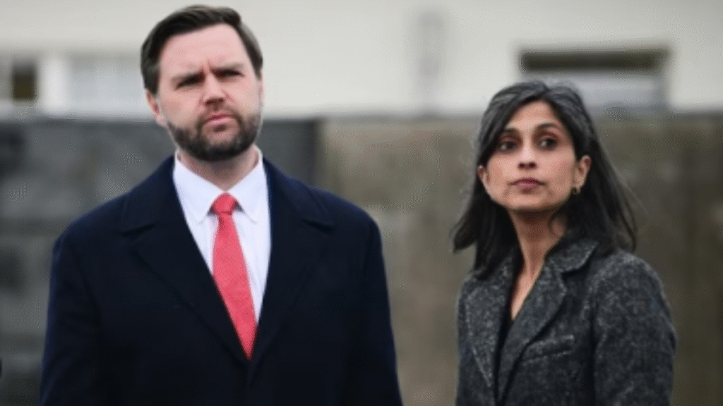 J D Vance, and wife Usha Vance
