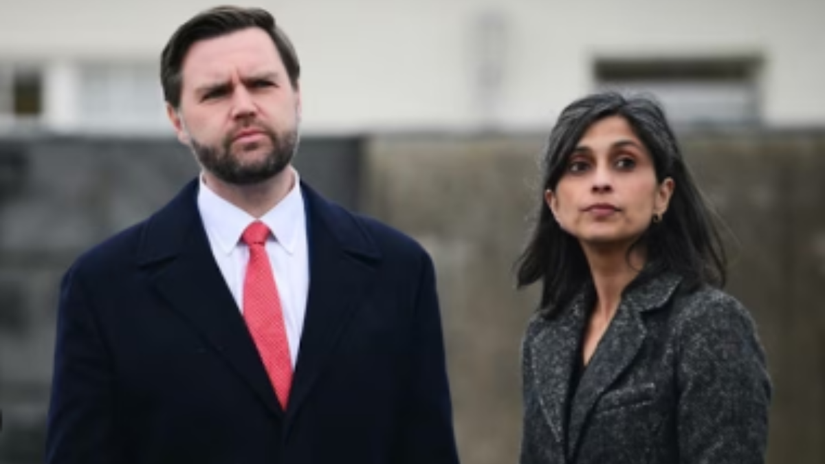 J D Vance, and wife Usha Vance