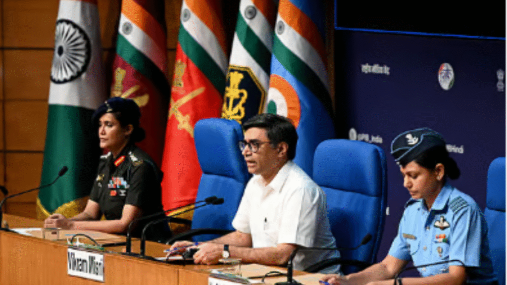 Mr Misri, Colonel Sofiya Qureshi, Wing Commander Vyomika Singh