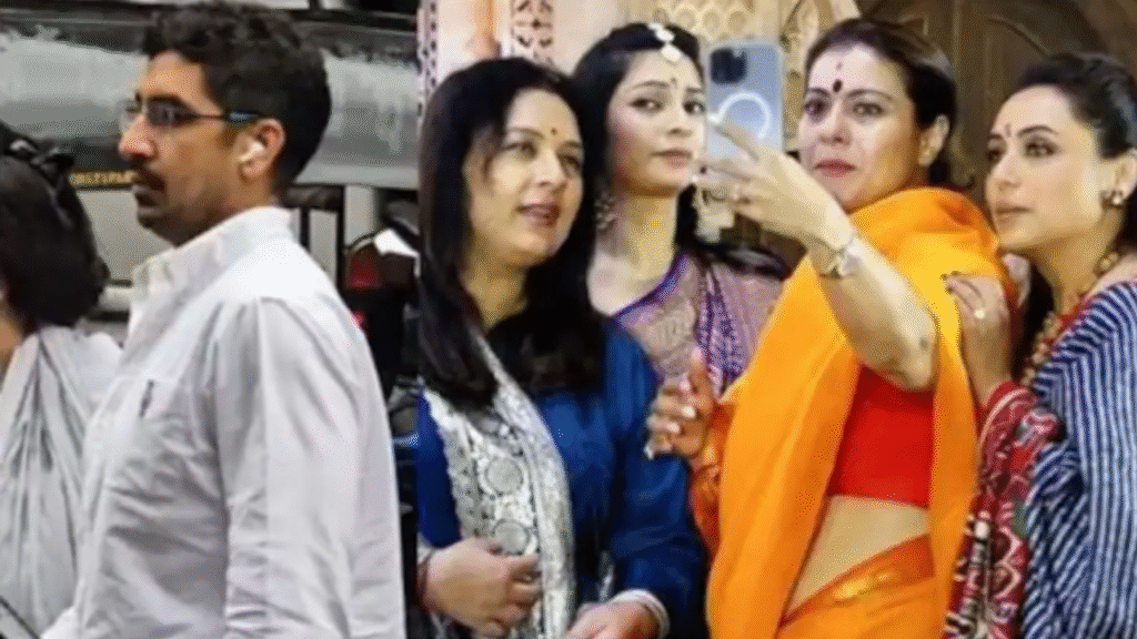 Kajol, Rani Mukerji, Sharbani Mukherjee in a throwback image, Ayan Mukerji