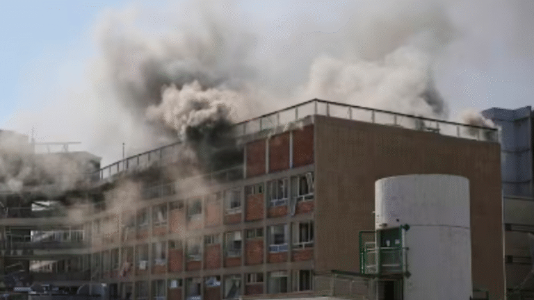Israeli hospital hit by Iranian missile strike