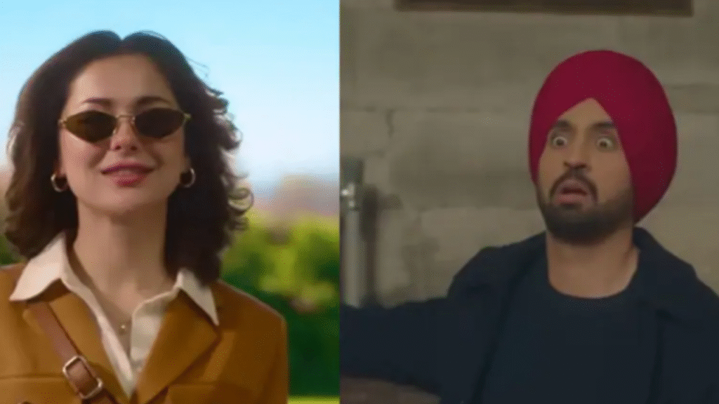 Hania Aamir and Diljit Dosanjh