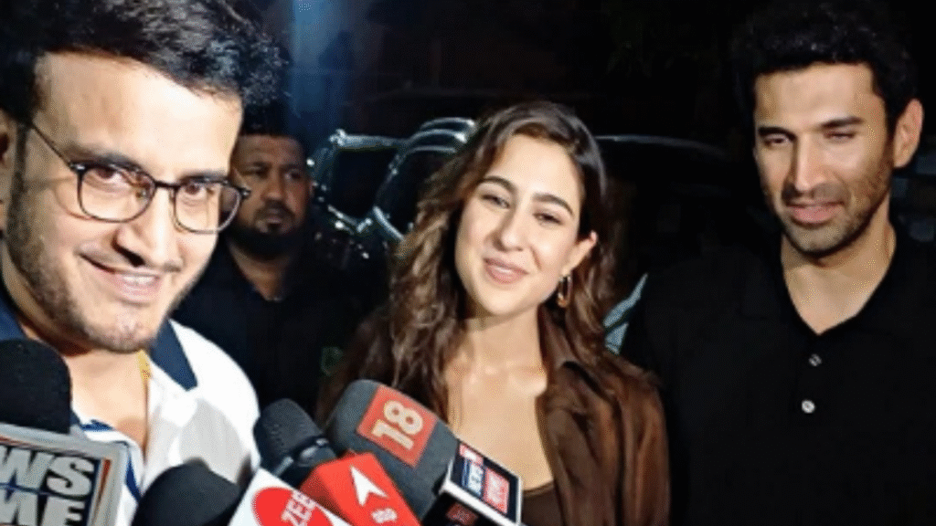 Sourav Ganguly and Sara Ali Khan, Aditya Roy Kapur