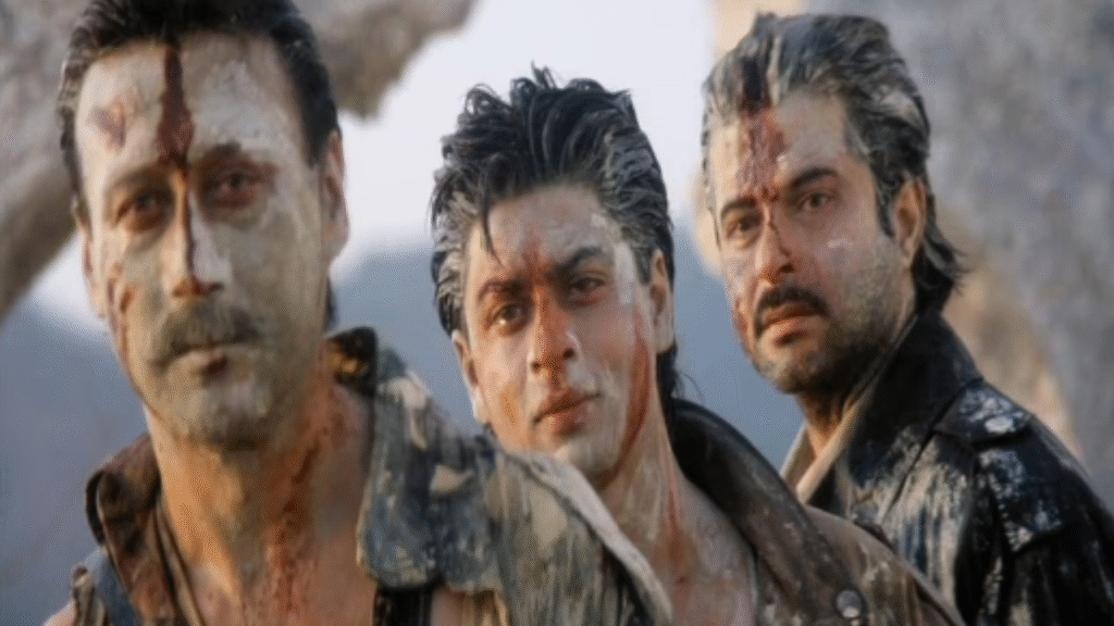 Jacky Shroff, Shah Rukh Khan, and Anil Kapoor