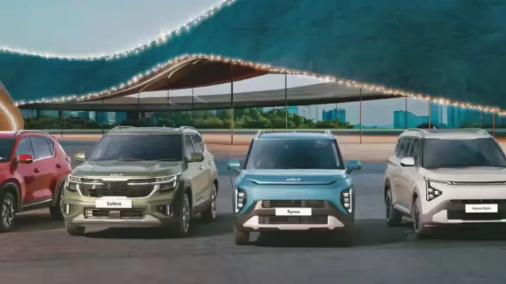 Kia India SUVs parked together