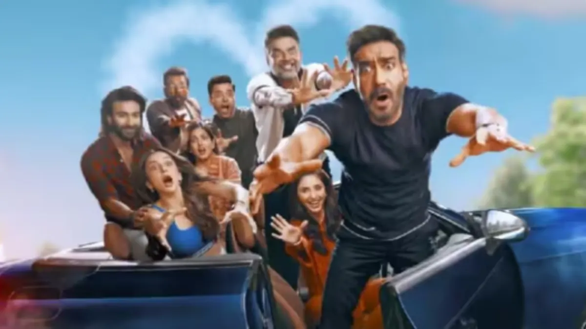 The motion poster of Ajay Devgn and Rakul Preet Singh's De De Pyaar De 2 out.