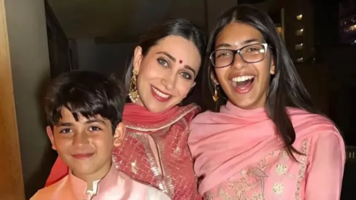 Karishma Kapoor,Son, and Samaira Kapoor