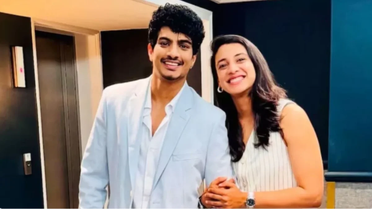 photo of Palash Muchhal and Smriti Mandhana