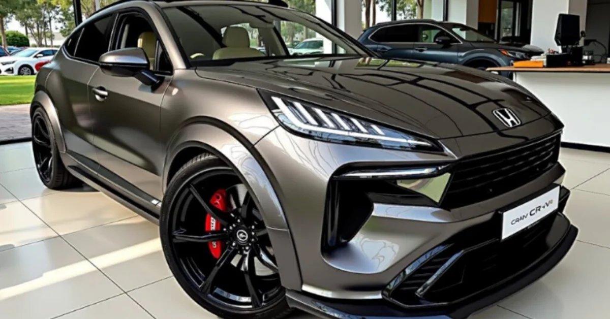 2026 Honda CR-V Hybrid exterior front view showcasing new design and hybrid SUV styling