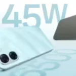 OPPO A6X 5G smartphone with large display, dual rear cameras and premium finish, highlighting its key design features.