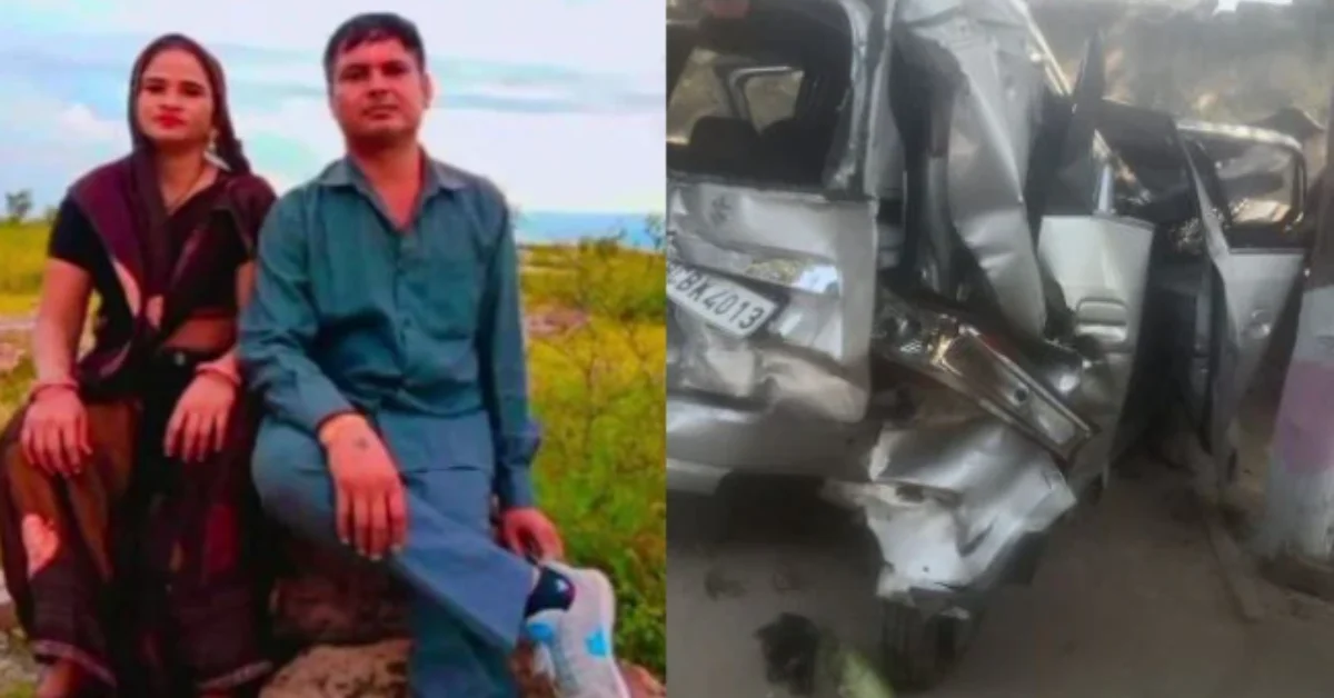 A couple from Rajasthan died after an unidentified vehicle hit their car on the Delhi-Mumbai Expressway