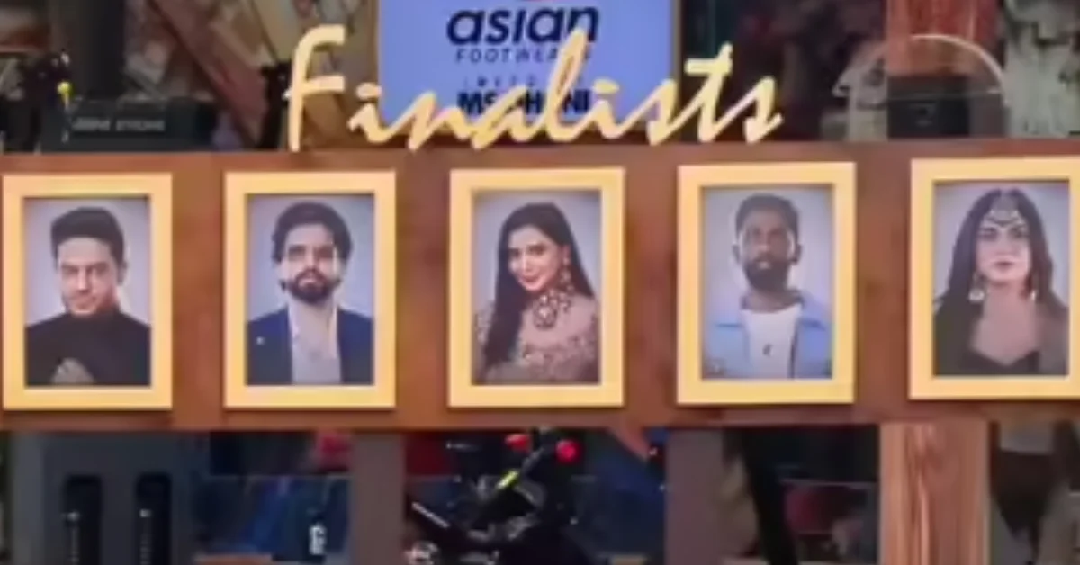 The top five finalists competing for the Bigg Boss 19 trophy