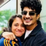 Palash Muchhal (right) with Smriti Mandhana.