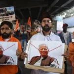 Protests erupted in India over the killing of a Hindu garment worker in Bangladesh