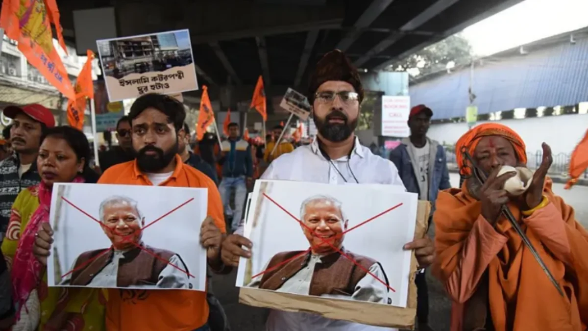 Protests erupted in India over the killing of a Hindu garment worker in Bangladesh