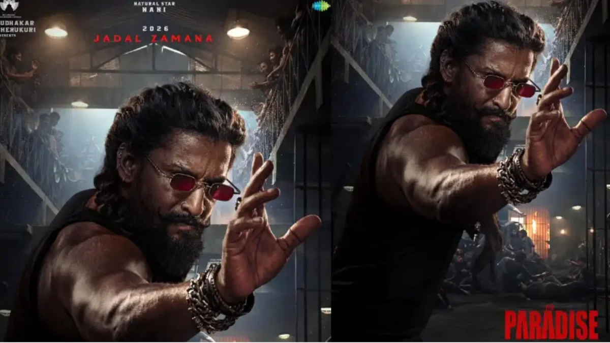 Nani looks stunning in the New Year special ‘The Paradise’ movie poster