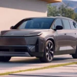 Toyota Highlander EV 7 seater electric SUV with 515 km range front design and premium exterior look