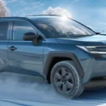 Suzuki Across Plug-in Hybrid SUV front profile based on Toyota RAV4 with LED headlights and sporty design