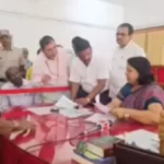 Dharwad DC R Snehal reviewing development works and taluk level administration plans in Karnataka