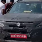 New Maruti Suzuki Brezza 2026 facelift spotted testing with 6-speed manual gearbox and larger touchscreen in India