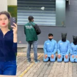 Delhi Police Special Cell officers arresting alleged lady don Madam Zeher linked to Lawrence Bishnoi gang in a drug trafficking case