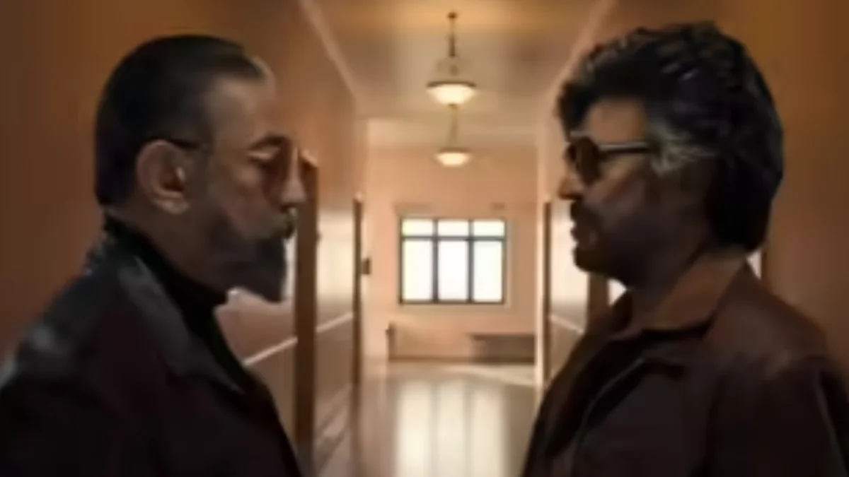 Superstars Rajinikanth and Kamal Haasan