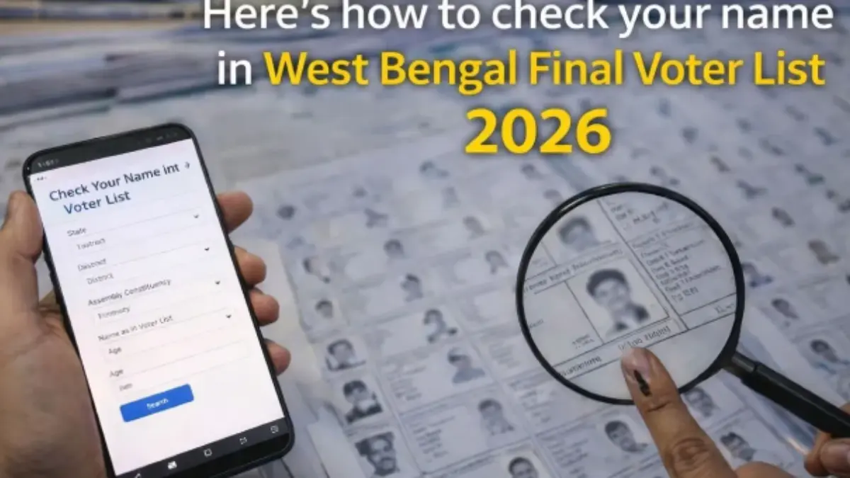 West Bengal Final Voter List 2026 online name check process on Election Commission website