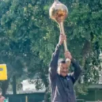 Arvind Kejriwal outside Delhi court after relief in excise policy case