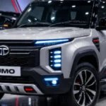 New Tata Sumo 2026 SUV front view with bold grille and modern design