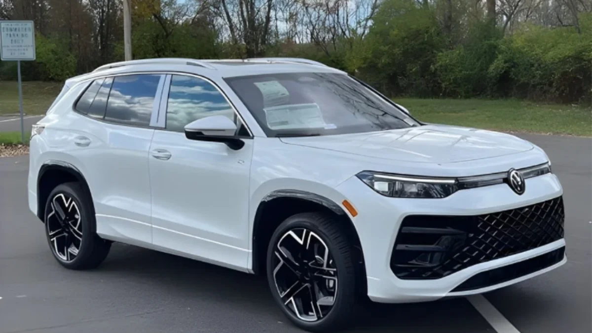 2026 Volkswagen Tiguan SUV with updated design, large touchscreen infotainment system and powerful turbo engine