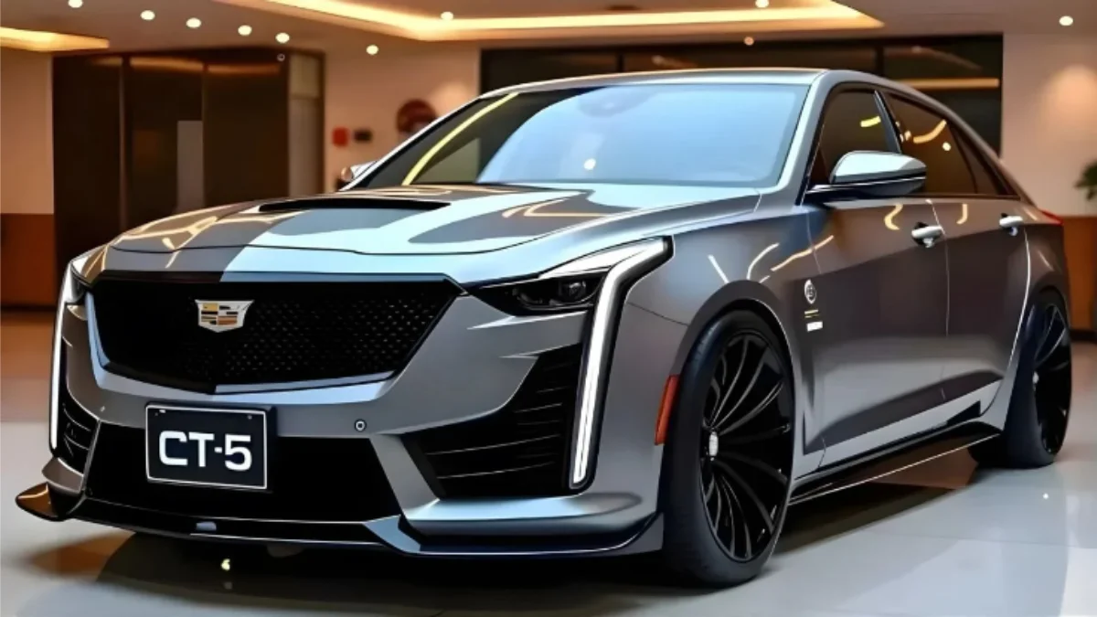 2026 Cadillac CT5 luxury sedan with sporty design, 2.0L turbo engine and advanced digital features