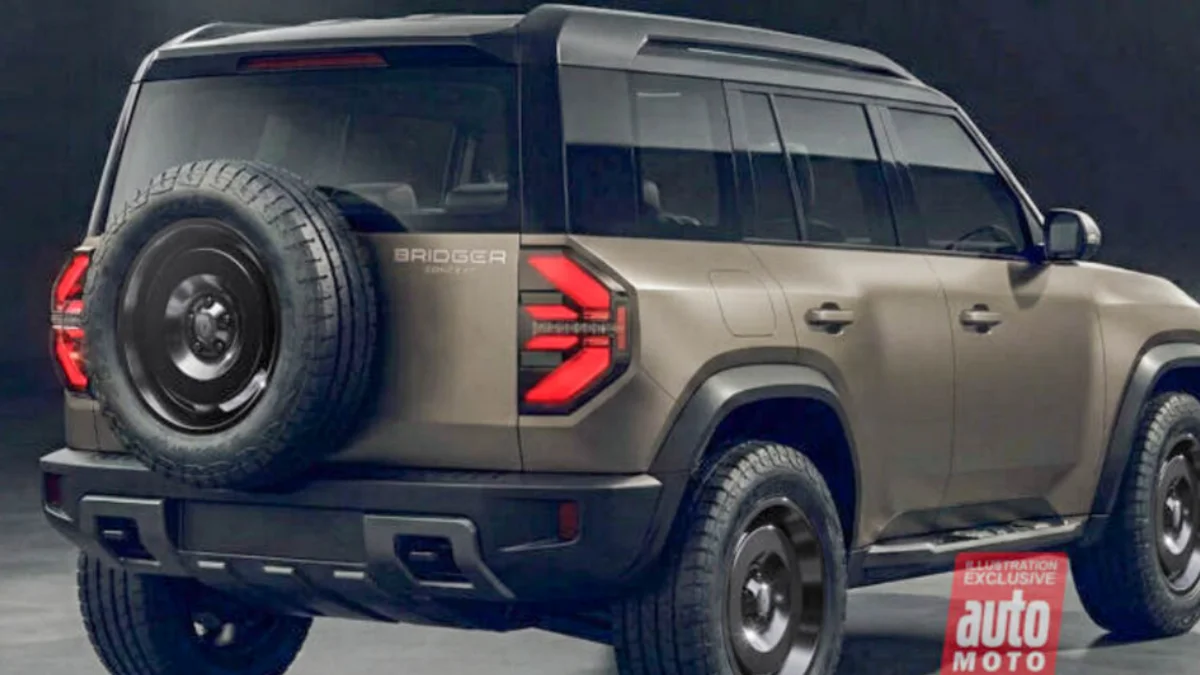 Renault Bridger rugged SUV defender inspired design render