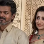 Thalapathy Vijay and Trisha Krishnan at Chennai wedding reception