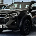 2026 Isuzu D-Max V-Cross pickup truck front view with rugged design and 4x4 capability