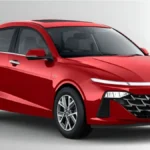 2026 Hyundai Verna sedan front view with futuristic LED DRL and sporty design