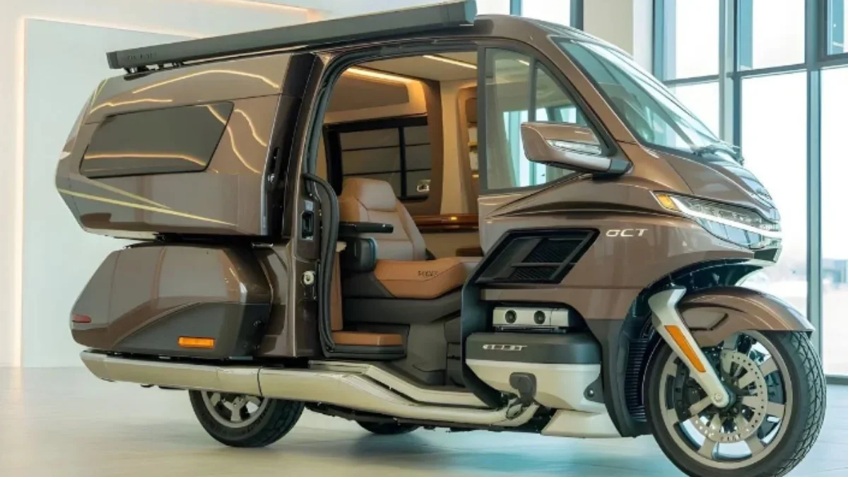 2026 Honda Gold Wing luxury touring motorcycle with 1833cc flat six engine and premium comfort features