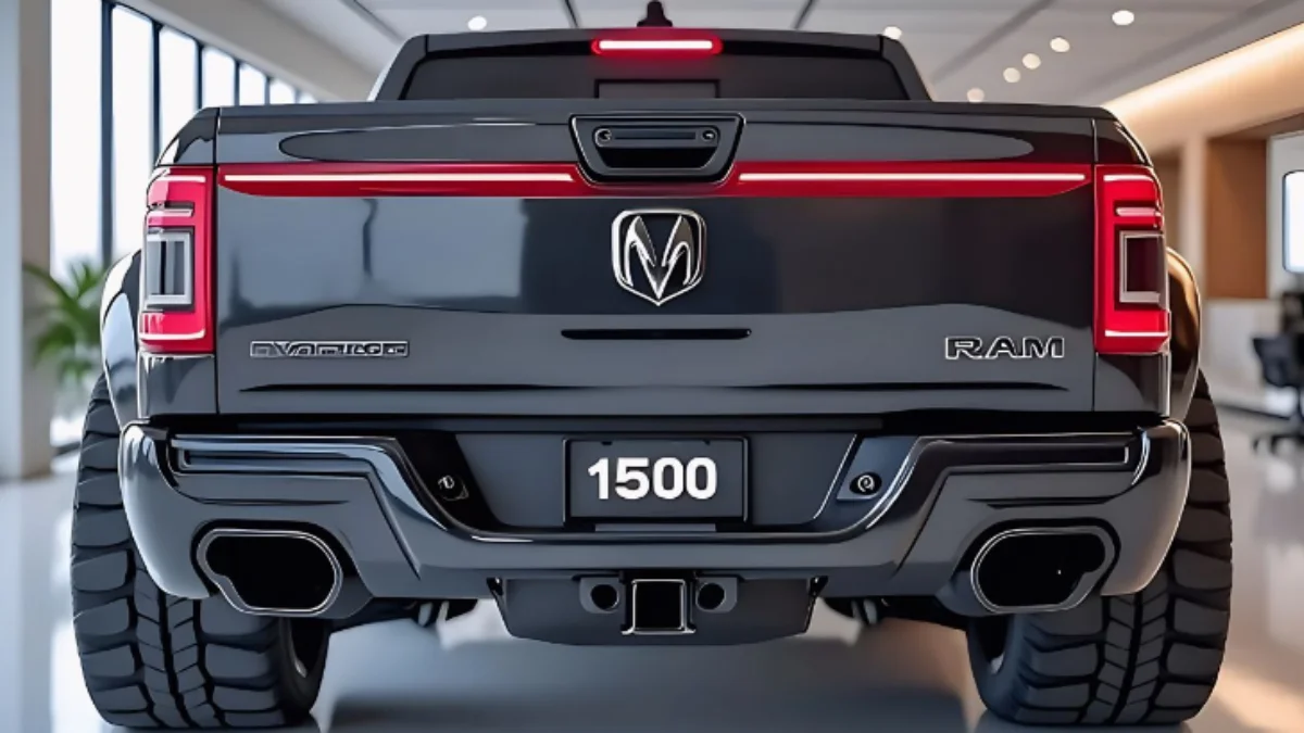 2026 Ram 1500 full-size pickup truck with Hurricane twin-turbo engine and modern interior technology