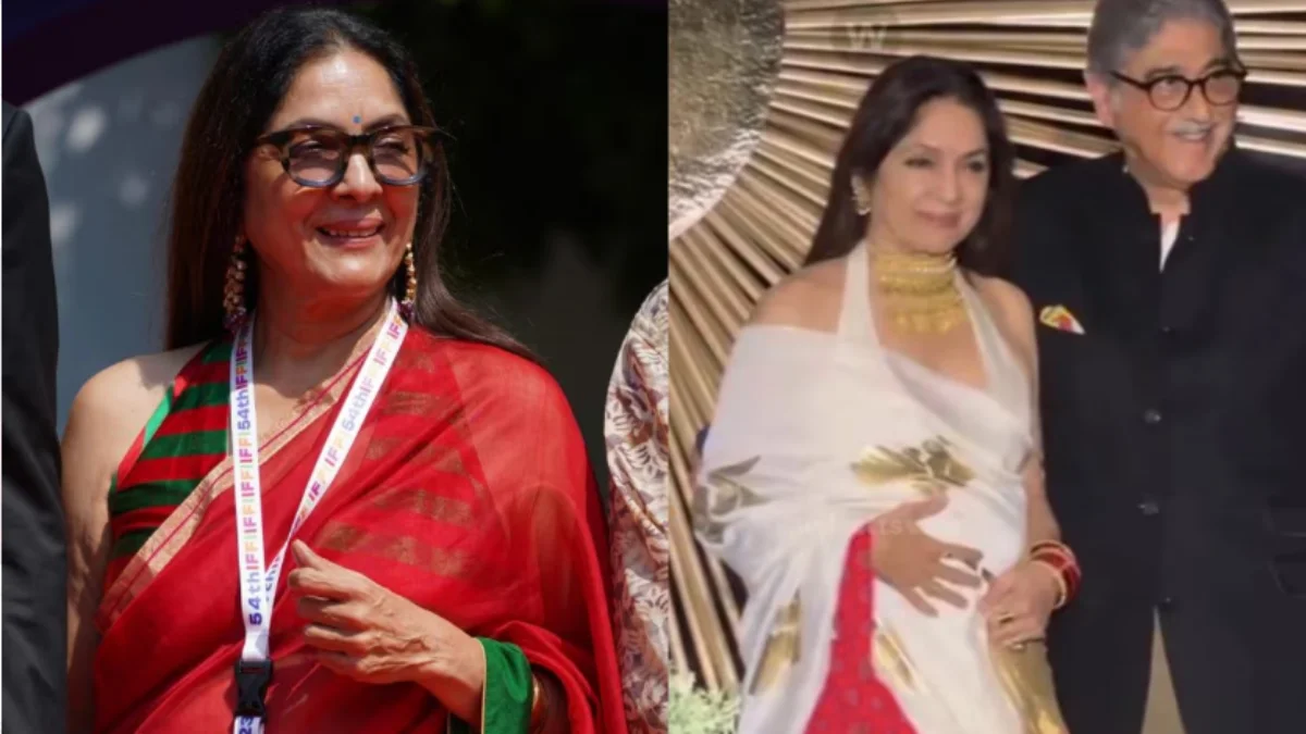 Neena Gupta reacting to pregnancy rumours at the age of 66 during a public appearance