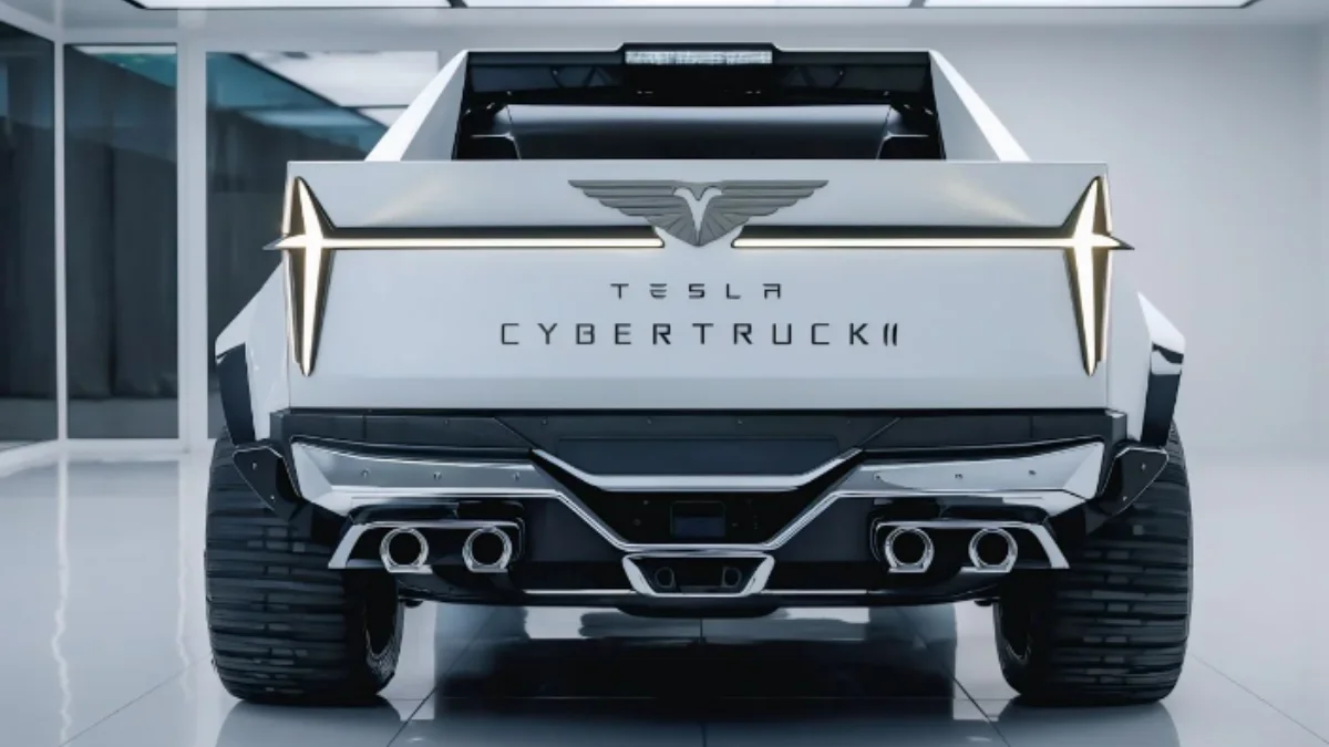 Tesla Cybertruck 2026 futuristic electric pickup truck