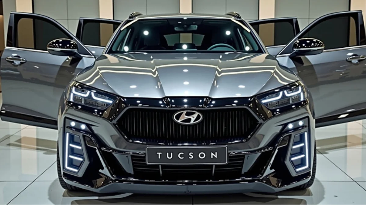 Hyundai Tucson 2026 front view with new grille design