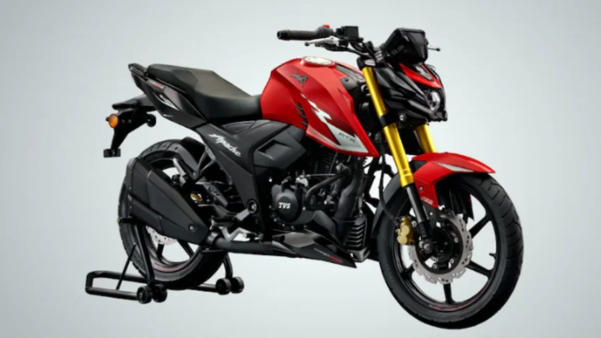 2026 TVS Apache RTR 160 4V sporty bike side view with LED headlamp