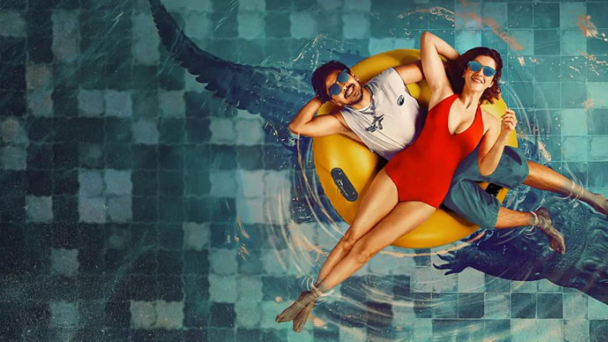 Adarsh Gourav and Shanaya Kapoor in a survival thriller scene from Tu Yaa Main movie