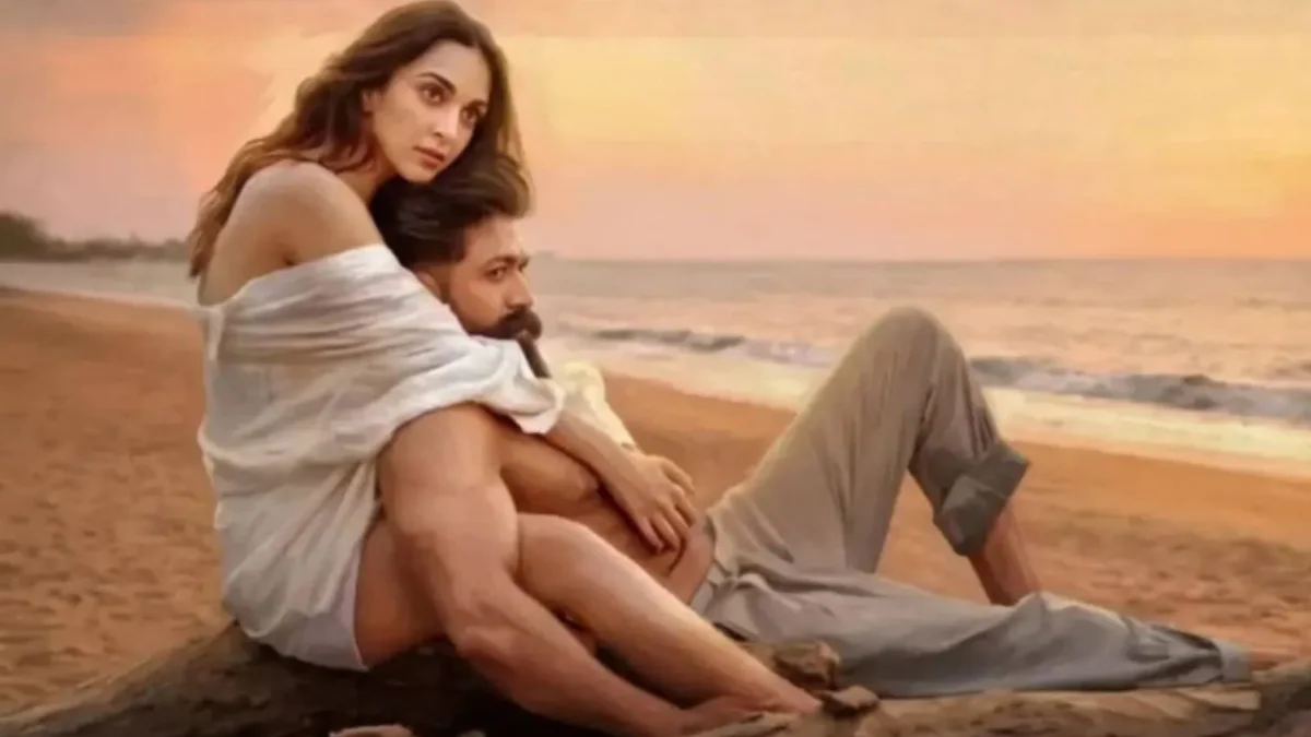 Yash and Kiara Advani in Toxic movie scene controversy discussion trending online