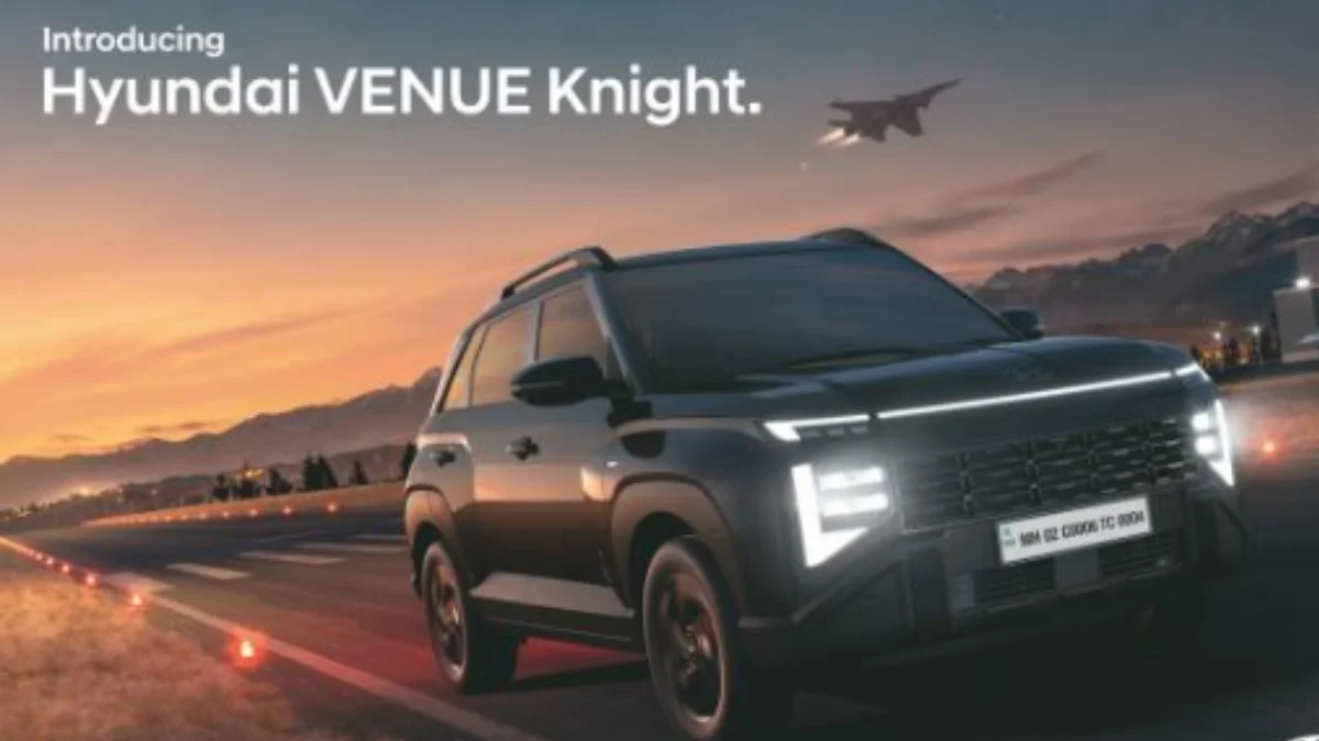 Hyundai Venue Knight edition black SUV