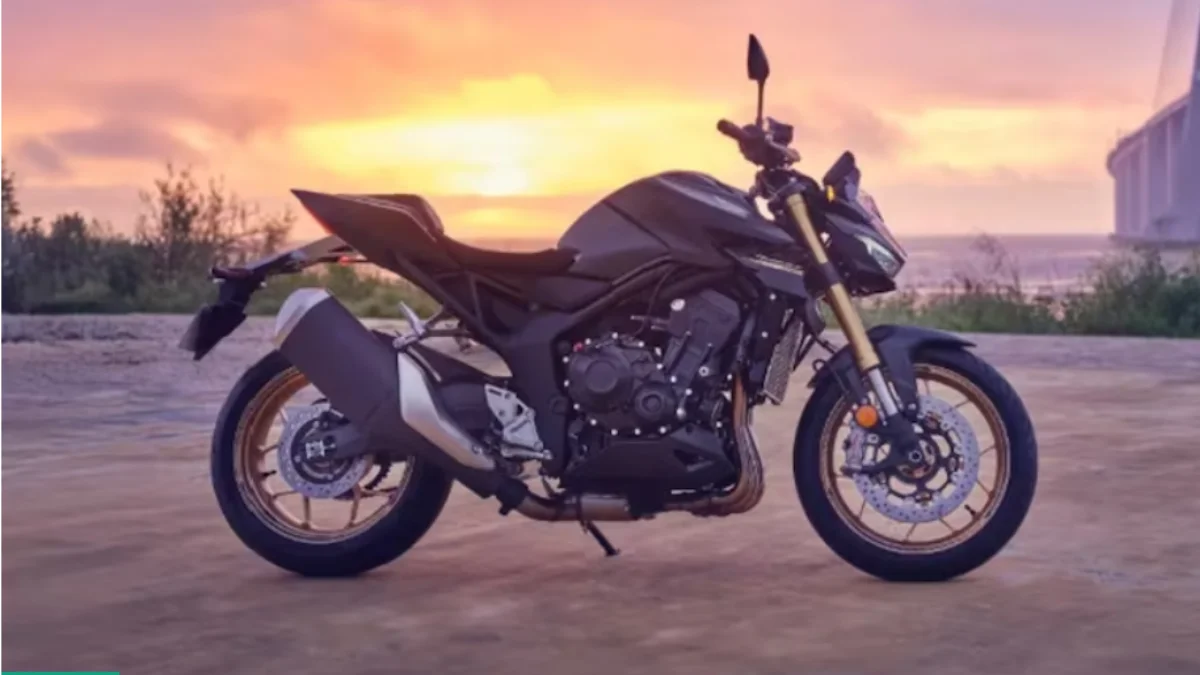 Honda CB1000 Hornet SP superbike parked at a dealership during recall inspection process