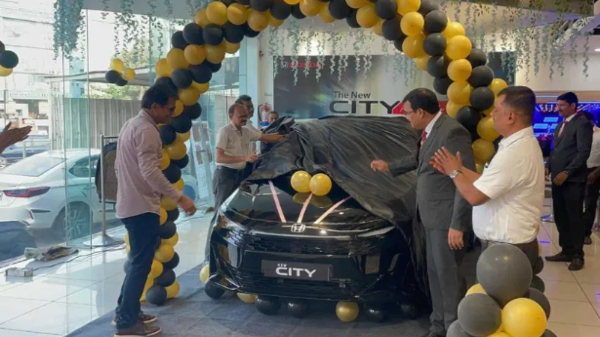 New Honda City MMC launched at Green Honda dealership Hyderabad showcasing premium exterior design and advanced features
