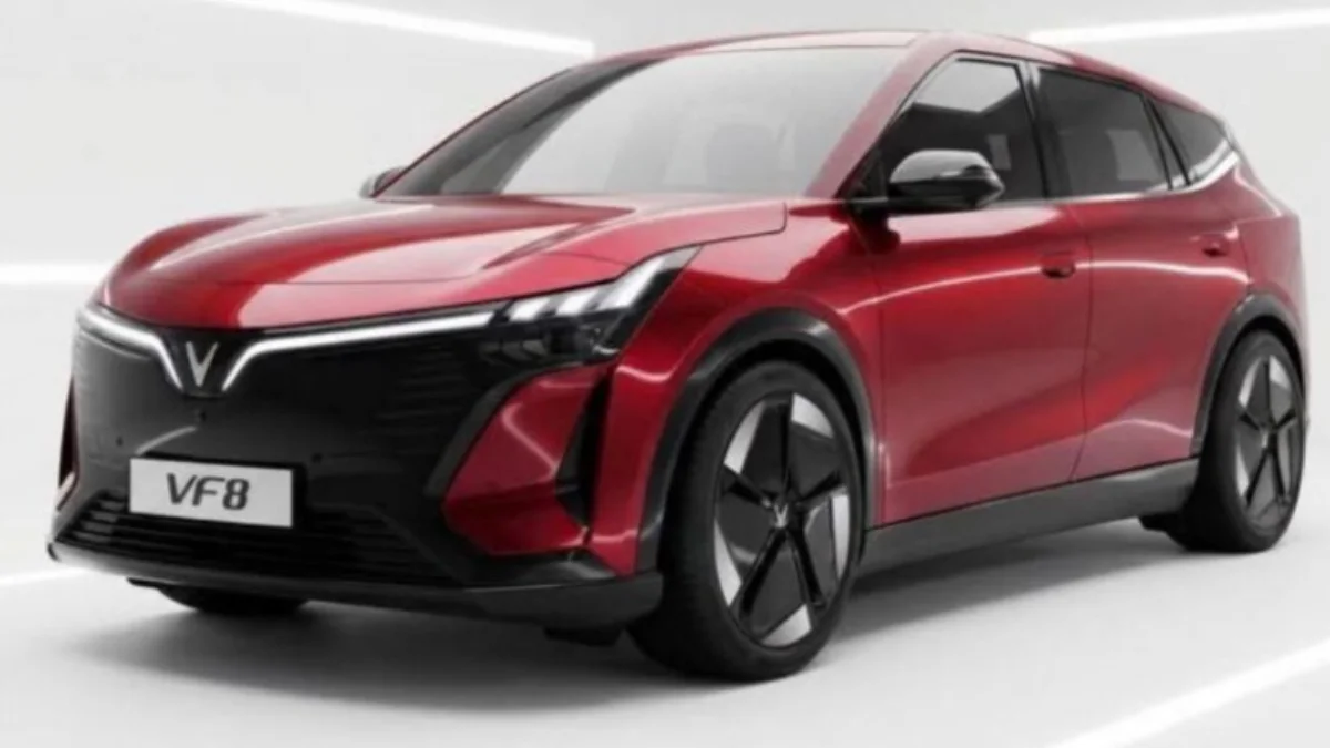 New generation VinFast VF 8 electric SUV showcased with futuristic design, 500km range and advanced software defined vehicle technology