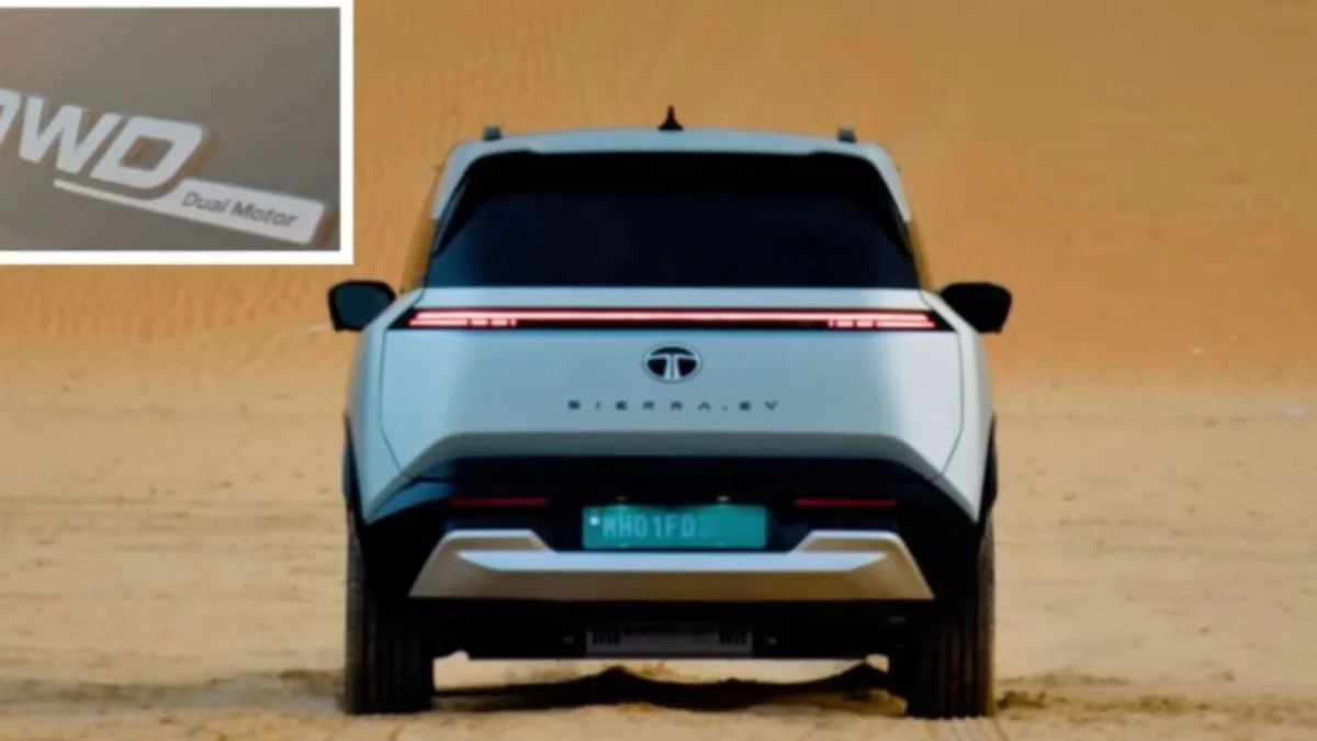 Tata Sierra EV electric SUV with dual-motor AWD system showcased in teaser ahead of official launch in India