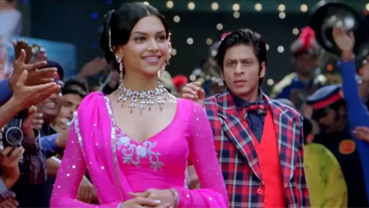 Deepika Padukone during her early career, highlighting her Kannada film debut Aishwarya before starring opposite Shah Rukh Khan in Om Shanti Om.